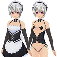 フラワーメイド服&ランジェリーセット『ノーマルボディ版』