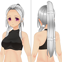 和風ポニーテールヘアーセット