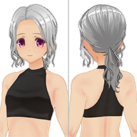ウェーブヘアセット
