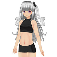 ウィッチヘアセット(コウモリヘアアクセサリーつき)『ノーマルボディ版』