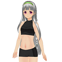 プレッピーヘアセット(プレッピーカチューシャつき)『ノーマルボディ版』