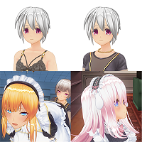 カスタムオーダーメイド3D2 AVパックVol.02『ノーマルボディ版』Ver.メイド秘書、妹、無愛想